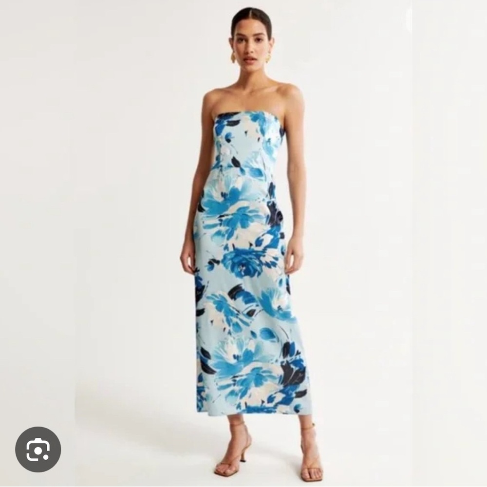 Abercrombie blue floral dress